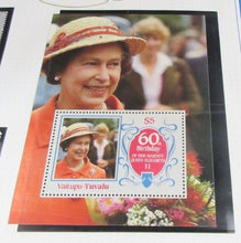 Load image into Gallery viewer, 1986 QUEEN ELIZABETH II 60TH BIRTHDAY VAITUPU TUVALU  STAMPS &amp; ALBUM SHEET
