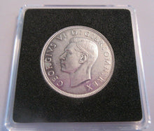 Load image into Gallery viewer, 1944 KING GEORGE VI UNC .500 FLORIN TWO SHILLINGS WITH QUAD CAP, BOX &amp; COA
