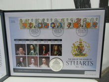 Load image into Gallery viewer, 2014 QUEEN ANNE &quot;THE HOUSE OF STUARTS&quot; SILVER PROOF UK £5 COIN COVER / COA
