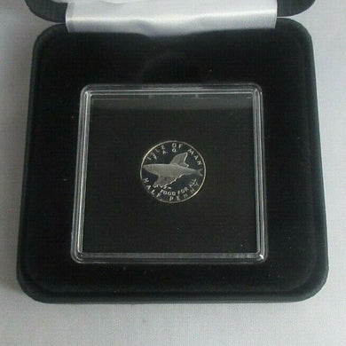 Isle of Man 1977 925 Sterling Silver Proof 1/2p Half Penny In Quad Box