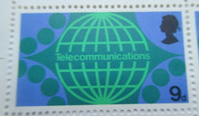 Load image into Gallery viewer, 1969 TELECOMMUNICATIONS 9d 1/- &amp;  AUTOMATIC SORTING 1/6 STAMPS MNH 3 BLOCK OF 4
