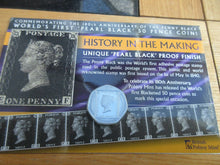 Load image into Gallery viewer, GIBRALTAR 2020 Fifty Pence Anniversary Penny Black Stamp 50p Black Coin
