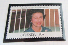 Load image into Gallery viewer, 1991 65TH BIRTHDAY QUEEN ELIZABETH II UGANDA STAMPS MNH &amp; ALBUM SHEET
