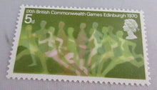 Load image into Gallery viewer, 1970 QEII LITERARY ANNIVERSARIES &amp; 9TH COMMONWEALTH GAMES STAMPS MNH &amp; HOLDER
