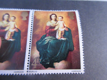 Load image into Gallery viewer, 1967 MADONNA &amp; CHILD 4d &amp; 1975 ANGEL HARP &amp; LUTE 6 1/2P STAMPS MNH
