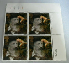 Load image into Gallery viewer, 1992 TENNYSON IN 1888 AND THE BEGUILING OF MERLIN 24p BLOCK OF 4 STAMPS MNH
