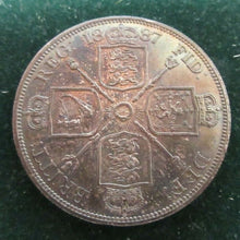 Load image into Gallery viewer, 1887 PROOF VICTORIA DOUBLE FLORIN JUBILEE BUST Spink 3923 VERY SCARCE COIN
