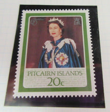 Load image into Gallery viewer, 1986 QUEEN ELIZABETH II 60TH BIRTHDAY PITCAIRN ISLANDS STAMPS &amp; ALBUM SHEET
