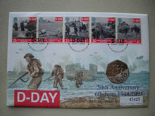 Load image into Gallery viewer, 1994 D-DAY 50TH ANNIVERSARY FIRST DAY COVER 50P COIN COVER PNC,STAMPS,&amp;POSTMARKS
