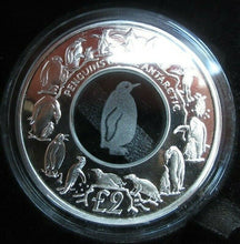 Load image into Gallery viewer, 2007 SILVER PROOF 1 OZ COIN GEORGIA &amp; SANDWICH ISLANDS CRYSTAL PENGUIN BOX/COA
