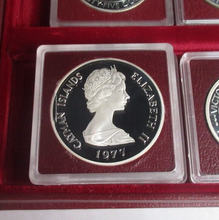 Load image into Gallery viewer, 1977 Cayman Islands Six Queens for keinohrhase1969 Silver Proof 6 coin Set
