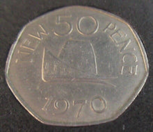 Load image into Gallery viewer, 1970 GUERNSEY 50p FIFTY PENCE PRESENTED IN QUADRANT CAPSULE
