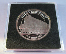 Load image into Gallery viewer, 1996 FLYING SCOTSMAN 999 SILVER PROOF $5 FIVE DOLLAR COIN BOX &amp; COA No 1 of 2058
