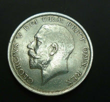 Load image into Gallery viewer, 1915 GEORGE V BARE HEAD FIRST COIN HALF 1/2 CROWN SPINK 4011 CROWNED SHIELD 3
