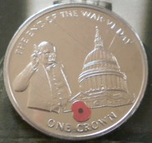 Load image into Gallery viewer, 2005 60TH ANNIVERSARY END OF THE WAR QEII GIBRALTAR CROWN COIN PRESENTATION PACK
