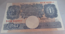 Load image into Gallery viewer, 1940 £1 ONE POUND BANK NOTE MARCH 1940 PEPPIATT BLUE VF-EF R41E 623962
