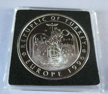 Load image into Gallery viewer, 1996 ARCHWAY TO EUROPE REPUBLIC OF TURKEY SILVER PROOF 750000 LIRA SCARCE COIN
