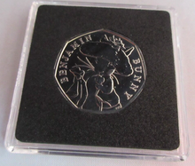 Load image into Gallery viewer, 2017 BENJAMIN BUNNY QEII BUNC 50P FIFTY PENCE COIN QUAD CAPSULE &amp; COA
