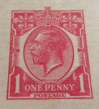 Load image into Gallery viewer, KING GEORGE V ONE PENNY POSTCARD UNUSED MINT IN CLEAR FRONTED HOLDER
