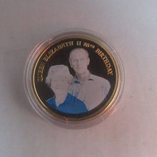 Load image into Gallery viewer, 2006 Queen Elizabeth II 80th Birthday Coloured Proof-Like Medallion in Capsule
