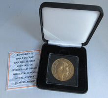 Load image into Gallery viewer, 1902 KING EDWARD VII FANTASY DOUBLE FLORIN WITH BOX AND COA
