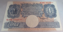 Load image into Gallery viewer, 1940 £1 ONE POUND BANK NOTE MARCH 1940 PEPPIATT BLUE VF-EF N39E 605836
