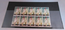 Load image into Gallery viewer, 1968 BRITISH PAINTINGS PINKIE 1 SHILLING BLOCK OF 10 X STAMPS MNH &amp; STAMP HOLDER
