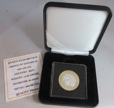 2021 £2 SILVER PROOF TWO POUND COIN GRIFFIN OF EDWARD III BOXED