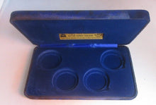 Load image into Gallery viewer, Pobjoy Blue Case for 4 Crown or £5 Five Pound Sized Coins (No Coins)
