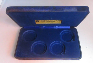 Pobjoy Blue Case for 4 Crown or £5 Five Pound Sized Coins (No Coins)