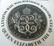 Load image into Gallery viewer, 1990 90TH BIRTHDAY OF HM QUEEN ELIZABETH THE QUEEN MOTHER BUNC £2 COIN COVER PNC
