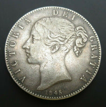 Load image into Gallery viewer, 1845 Queen Victoria Young Head Silver Crown ref Spink 3882 VF  Cc1
