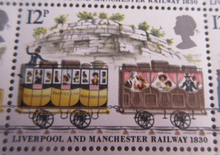 Load image into Gallery viewer, 1980 150TH ANNIV OF LIVERPOOL &amp; MANCHESTER RAILWAY FULL SHEET 100 X STAMPS MNH
