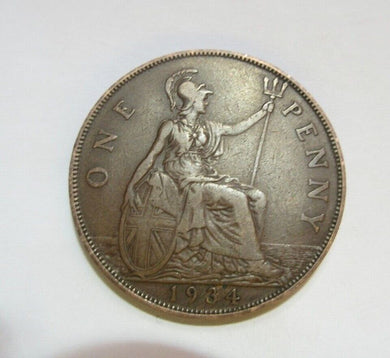 1934 KING GEORGE V BRONZE PENNY SPINK REF 4055 DARKEND BY THE MINT CC2