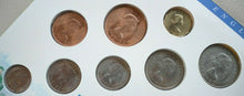 Load image into Gallery viewer, 1965-1967 -  POUNDS, SHILLINGS &amp; PENCE -  PRE-DECIMAL UNC EIGHT COIN SET
