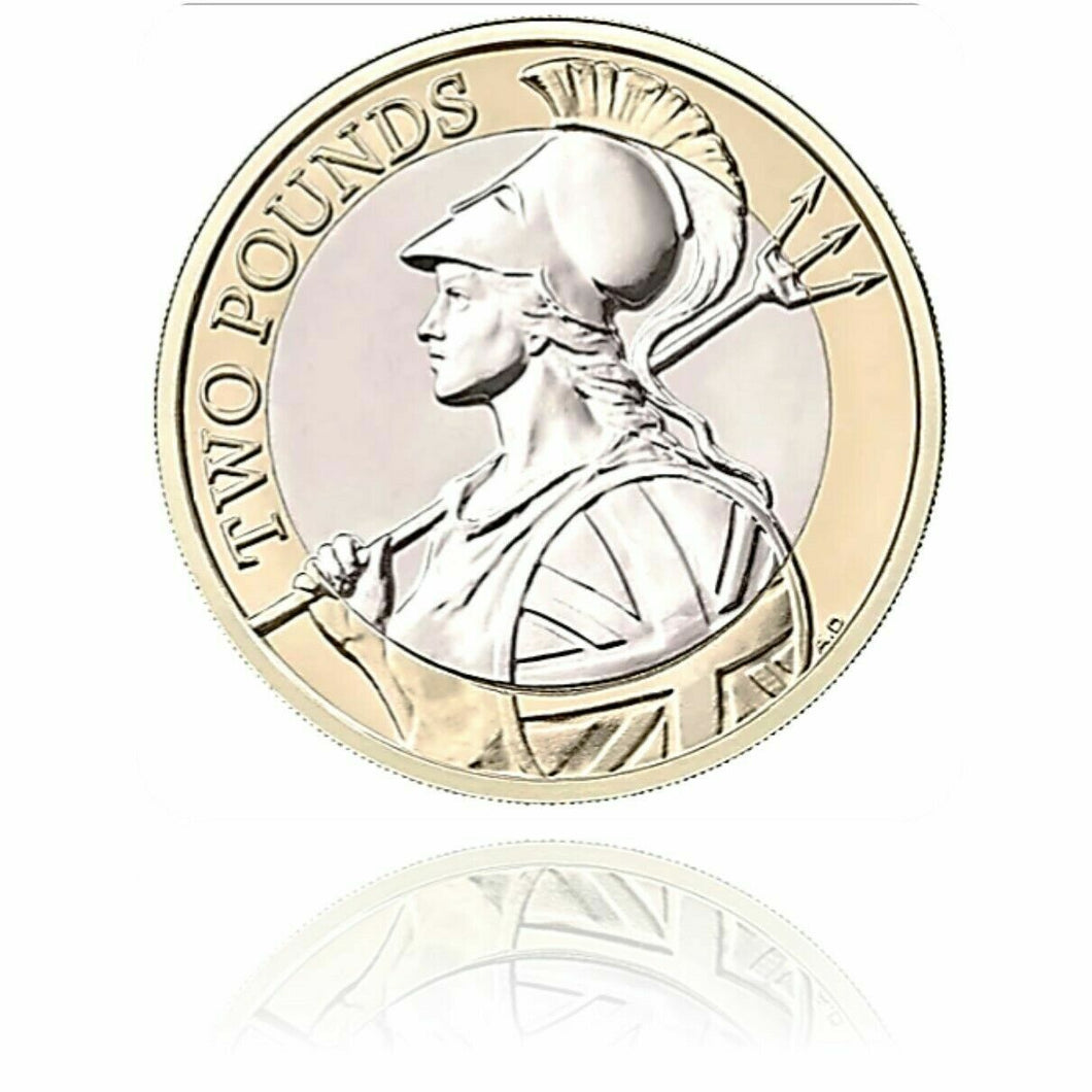2021 UK £5 £2 £1 50p BU Coins John H.G. Wells Sir Walter Scott sealed RM Card