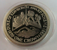 Load image into Gallery viewer, DUKE OF EDINBURGH AWARD SCHEME 1956-1981 IOM ONE CROWN COIN SET OF 4 BOXED
