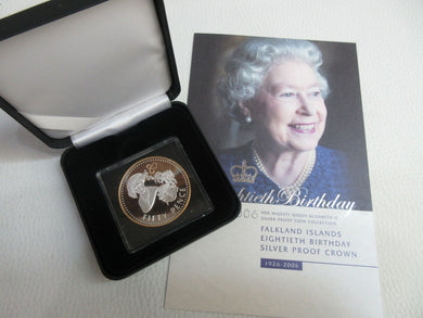 QEII THE QUEENS BIRTHDAY  2006  SILVER PROOF .999 SELECTIVE GOLD CROWN COIN