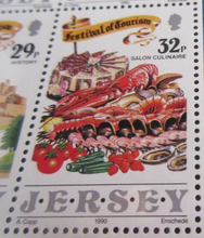 Load image into Gallery viewer, QUEEN ELIZABETH II JERSEY FESTIVAL OF TOURISM MINISHEET &amp; STAMP HOLDER
