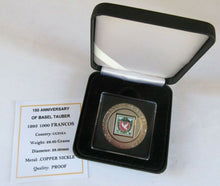 Load image into Gallery viewer, 1995 150 ANNIVERSARY OF BASEL TAUBER GUINEA PROOF 1000 FRANCOS COIN BOX &amp; COA
