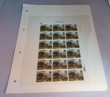 Load image into Gallery viewer, 1968 CONSTABLE 1821 HARRISON 1/9 18 X STAMPS MNH WITH CLEAR FRONTED FOLDER SHEET
