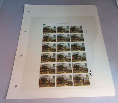 1968 CONSTABLE 1821 HARRISON 1/9 18 X STAMPS MNH WITH CLEAR FRONTED FOLDER SHEET