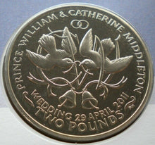 Load image into Gallery viewer, 2011 THE DUKE &amp; DUCHESS OF CAMBRIDGE A ROYAL LIFE COAT OF ARMS £2 COIN COVER PNC
