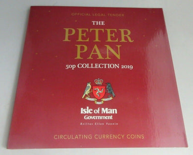 2019 PETER PAN QUEEN ELIZABETH II ISLE OF MAN 50p FIFTY PENCE COLLECTION