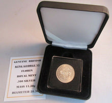 Load image into Gallery viewer, 1942 KING GEORGE VI UNC .500 FLORIN TWO SHILLINGS WITH QUAD CAP, BOX &amp; COA
