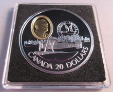 Load image into Gallery viewer, 1993 HISTORY OF POWERED FLIGHT FAIRCHILD 71C 1oz SILVER PROOF CANADA $20 COIN
