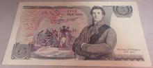 Load image into Gallery viewer, 1988 GILL QEII FIVE POUND £5 NOTE MARCH 1988 UNC RL09 008447
