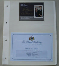 Load image into Gallery viewer, 2011 ROYAL WEDDING WILLIAM &amp; CATHERINE 29 APRIL 2011 BIOT MINIATURE SHEET MNH
