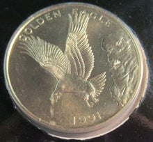 Load image into Gallery viewer, 1991 GOLDEN EAGLE NATWEST WORLD SAVERS MEDAL ON ORIGINAL CARD
