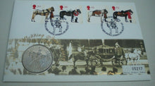 Load image into Gallery viewer, 1977 GOLDEN WEDDING ANNIVERSARY, ALL THE QUEEN&#39;S HORSES SILVER JUBILEE CROWN PNC
